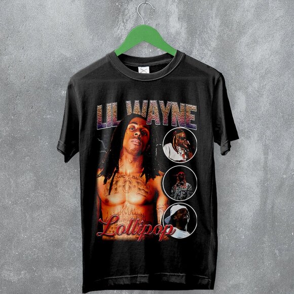 Lil Wayne Bootleg Lollipop Tha Carter III Rap Music Graphic Fan T-Shirt 166 - Picture 1 of 5